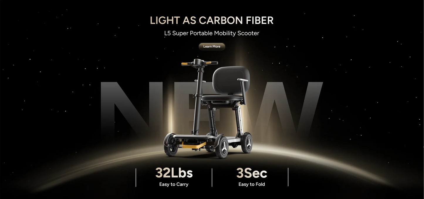 NYHET! Paiseec Mobility Scooter L5